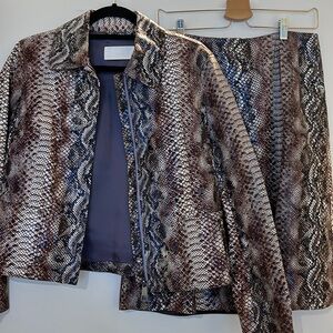 Hugo Boss Leather skirt and jacket set